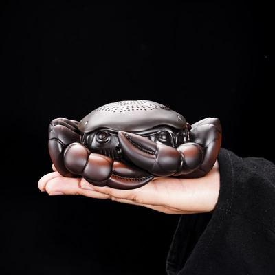 New Crab Tea Water Filter Personalized Ornament Eight Directions Purple Clay Tea Pet Retro Creative Kung Fu Tea Set Accessories
