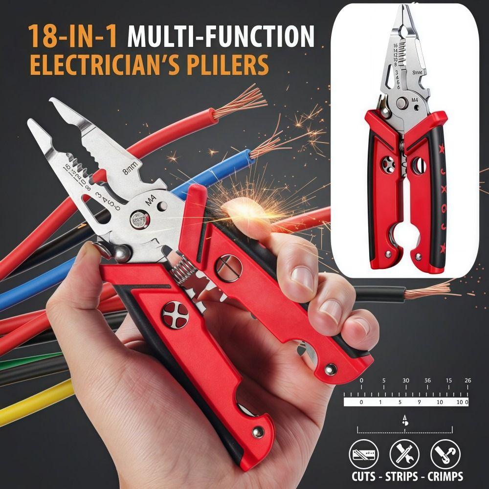 Wielofunkcyjne szczypce elektryczne Ręczne szczypce do rozdzielania Szczypce do zdejmowania izolacji Narzędzia elektryka
