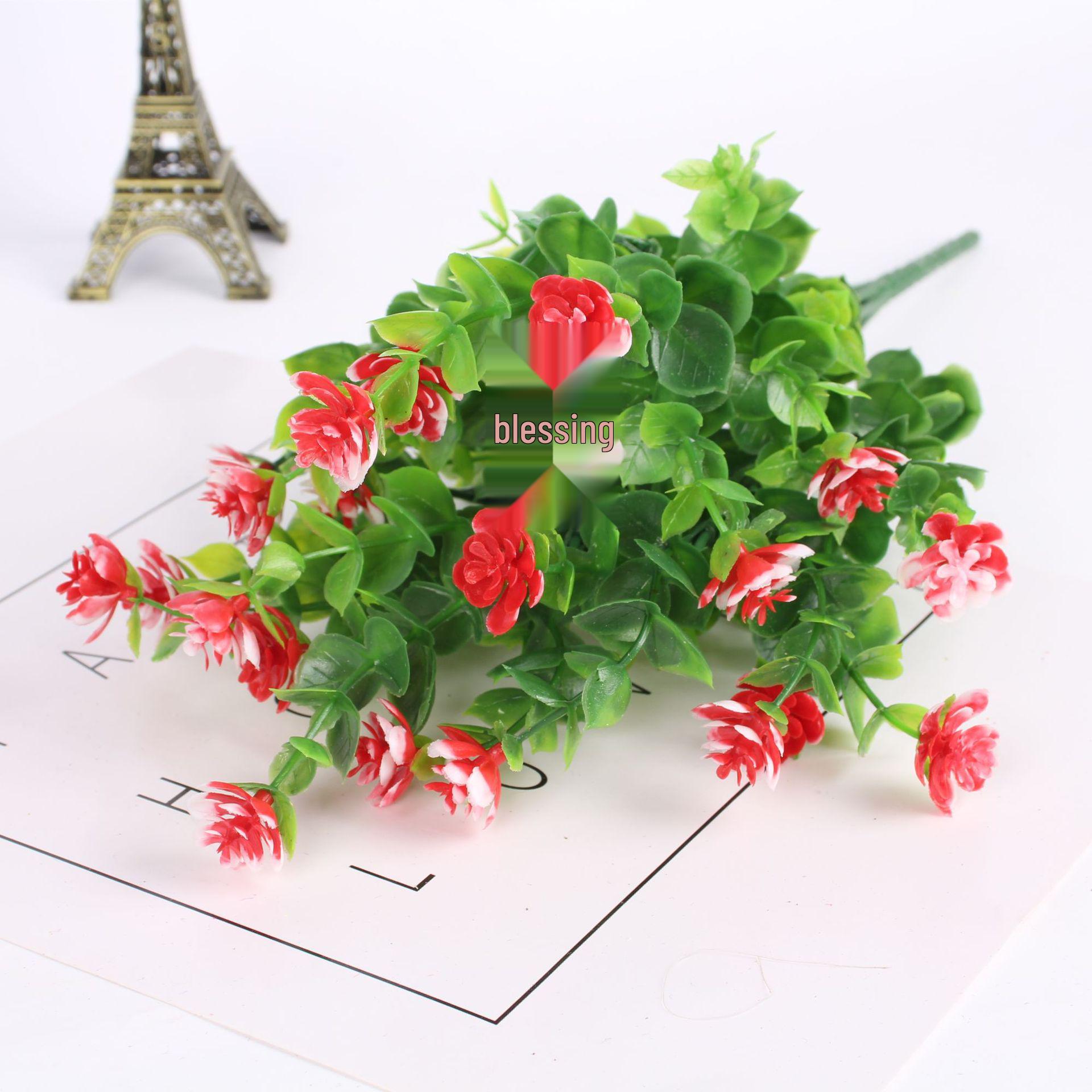 

Simulated Eucalyptus Flower Arrangement: 7 Branches, 21 Flowers.