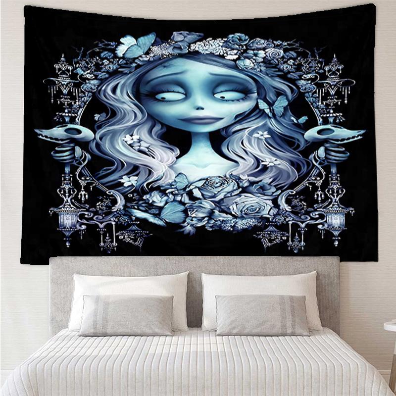 1PC Gothic Corpse Beauty In Bloom K-pop Music Group Tapestry Accessories for Bedroom,Livingroom, Dormitory Room Wall Decor Fan Birthday Gifts
