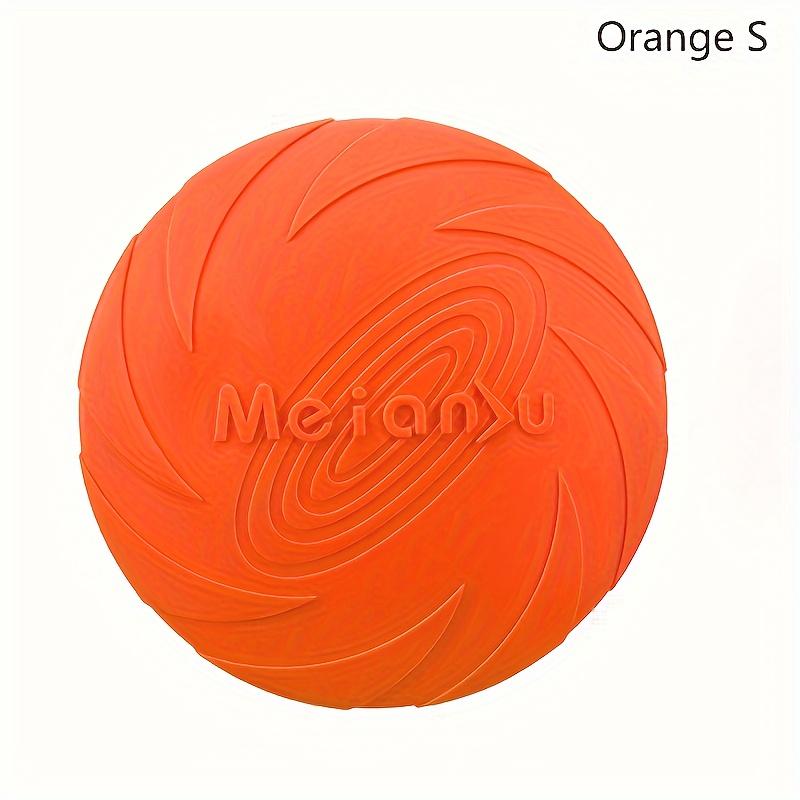 

Plain Color Pet Training Flying Disc, Chew Durable Toy for Dog Interactive Supply S оранжевый