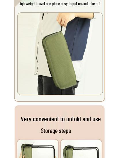 Kids' Portable Folding Stool & Pencil Case for Camping, Fishing, and Travel