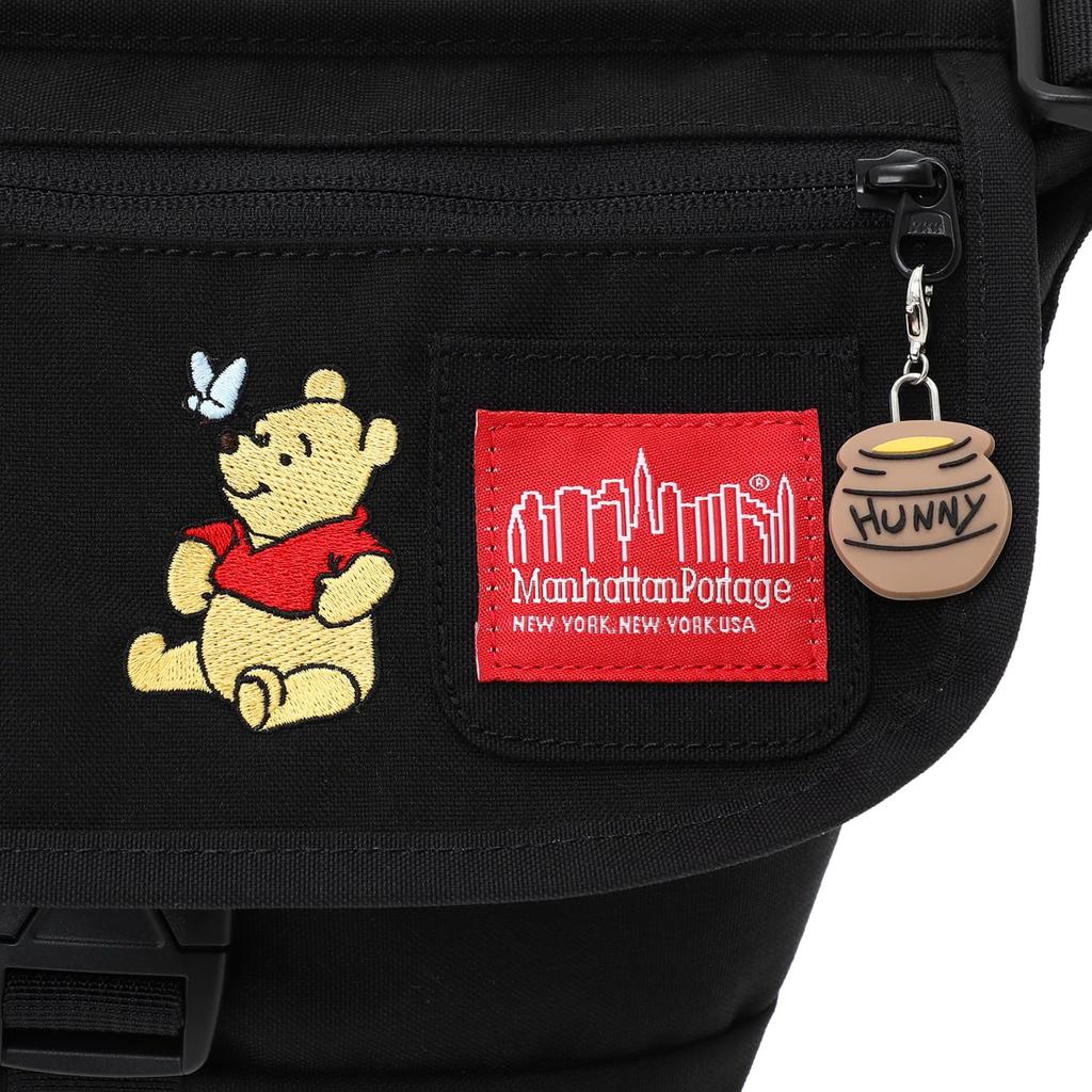 Manhattan Portage Authentic [Official] Nylon Messenger Bag FZP 500D Cordura 25  POOH Black