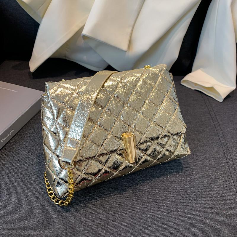 Dámská kožená taška přes rameno, elegantní třpytivý design, třpytivá taška na mobilní telefon Y2K, dámská crossbody taška na dojíždění