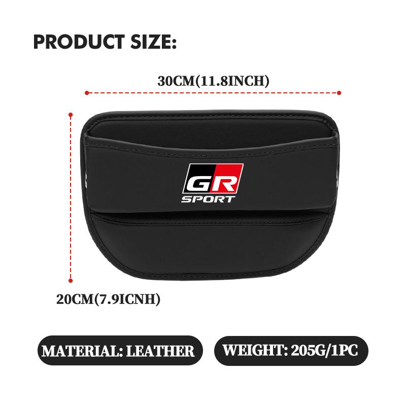 NEW Car Seat Gap Storage Box Leather Storage Box Accessories For Toyota GR Sport Yaris Chr Auris Rav4 Prius Prado Avensis Verso