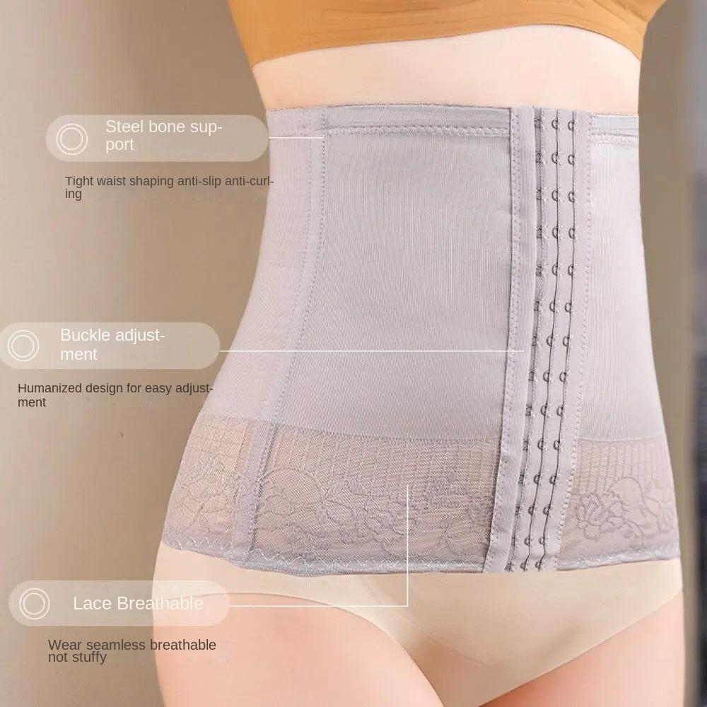 Large Size Waist Trainer Seamless Lace Flower Shapers Elastic Slimming Shapewear  Postpartum