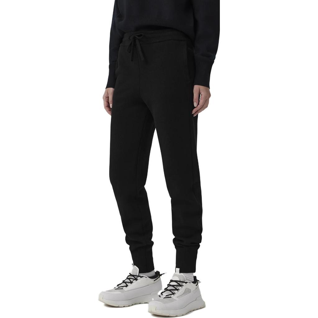 Canada Goose Holton Solid Loose Fit Cuffed Casual Pants Women bottoms Black 7077W-61