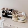 High-End Rotating Desktop Cosmetic Organizer: Large Capacity Skincare, Lipstick & Pen Holder