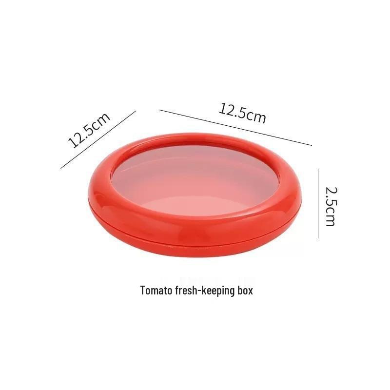 

Transparent Thin Film Fresh-Keeping Box for Half-Cut Onions, Fruits, and Vegetables червоний