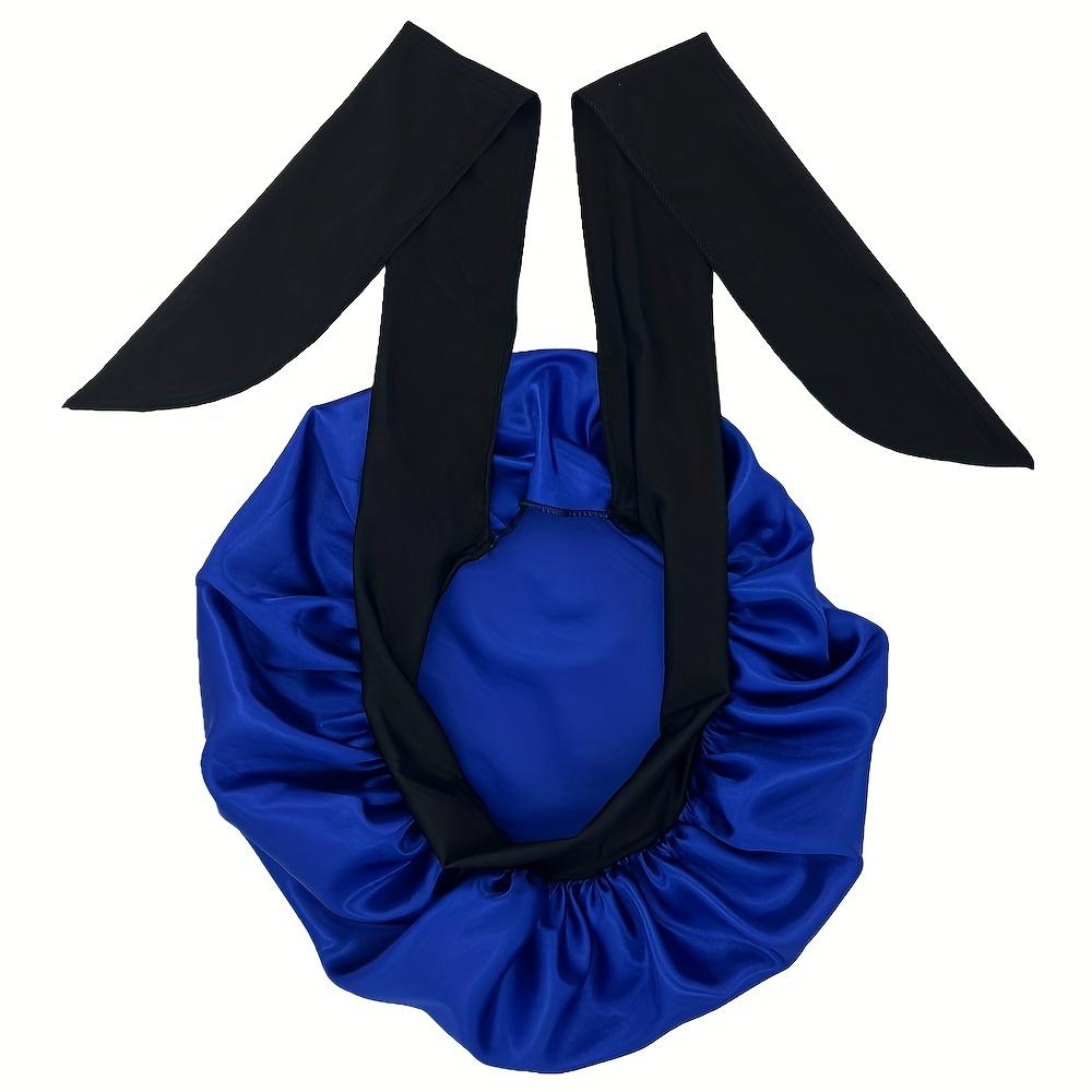 Satin Silky Bonnet With Adjustable Tie Band, Lightweight Sleeping Hair Cap For Women Men, Hair Care Night Bonnet