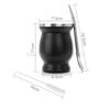 230ML Mate Cup 304 Stainless Steel Double Wall 8oz Portable Tea Mug Mate Tea Gourd with 2 In 1 Straw Spoon Give Cleaning Brush