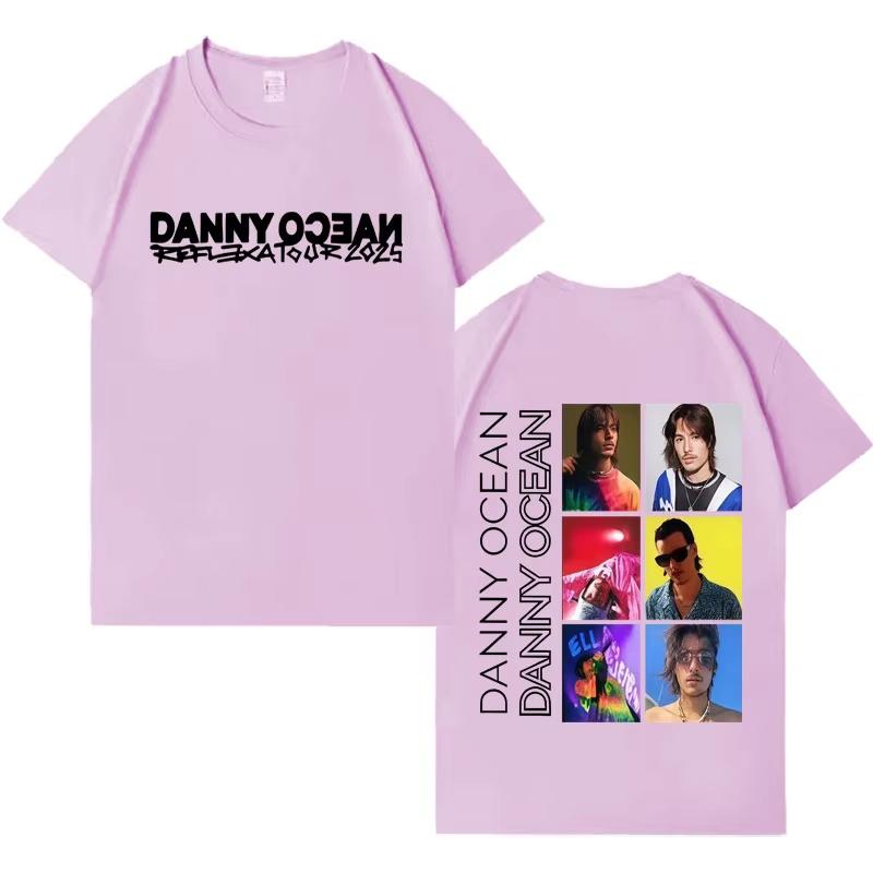 Rapper Danny Ocean Trendy Graphics Tee Shirt 2026 Summer Mens Fashion Casual Y2K Clothing Gothic Crewneck Short Sleeves Top