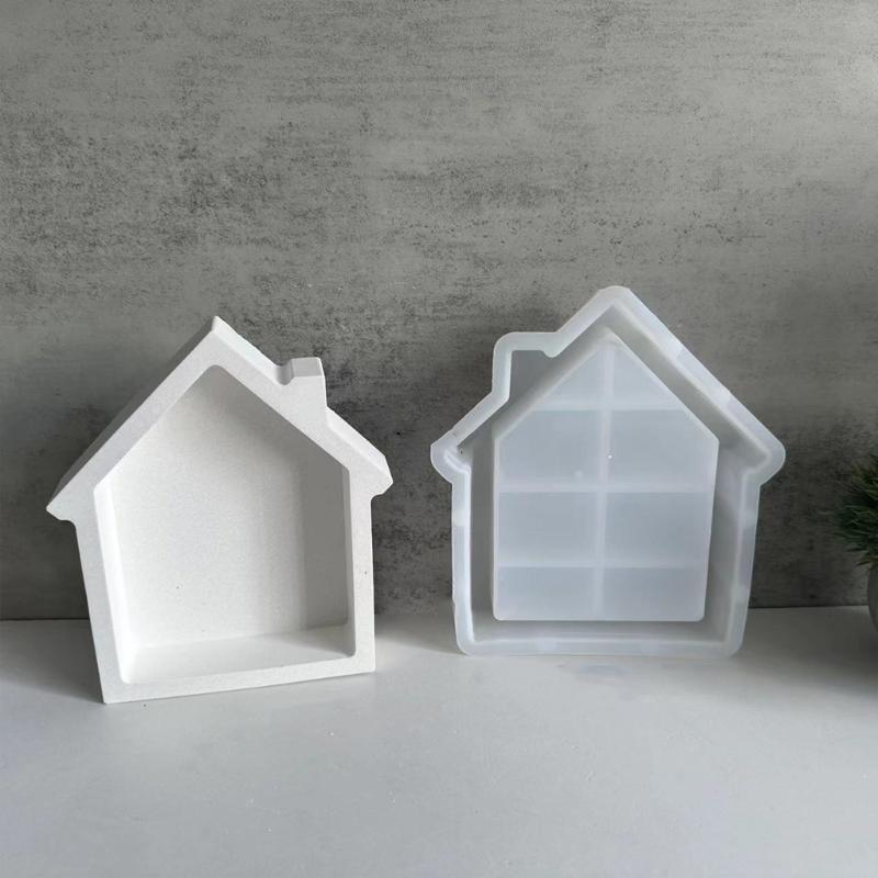 Decorative House Shape Silicone Molds Resin Crafting Tool Silicone Ornament Moulds Silicone Texture Perfect for Crafting