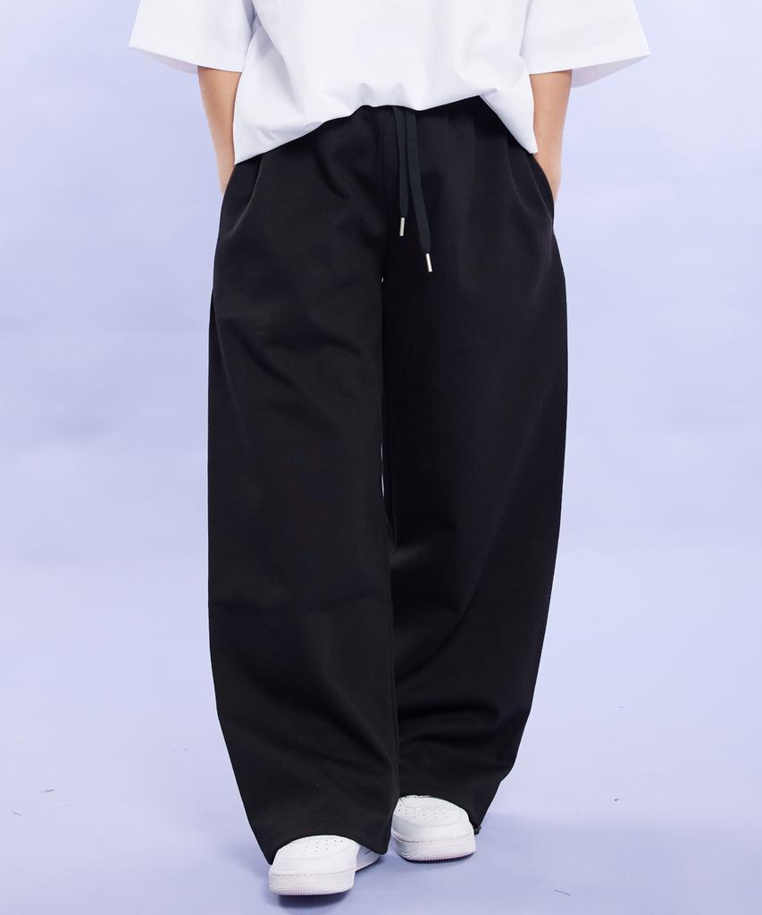 CREAM SODA LAB Blank All Season Wide Elastic Pants Black