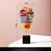 INS Nordic Style Resin Crafts Creative Living Room Wine Cabinet Decoration, Abstract Face Art Ornament