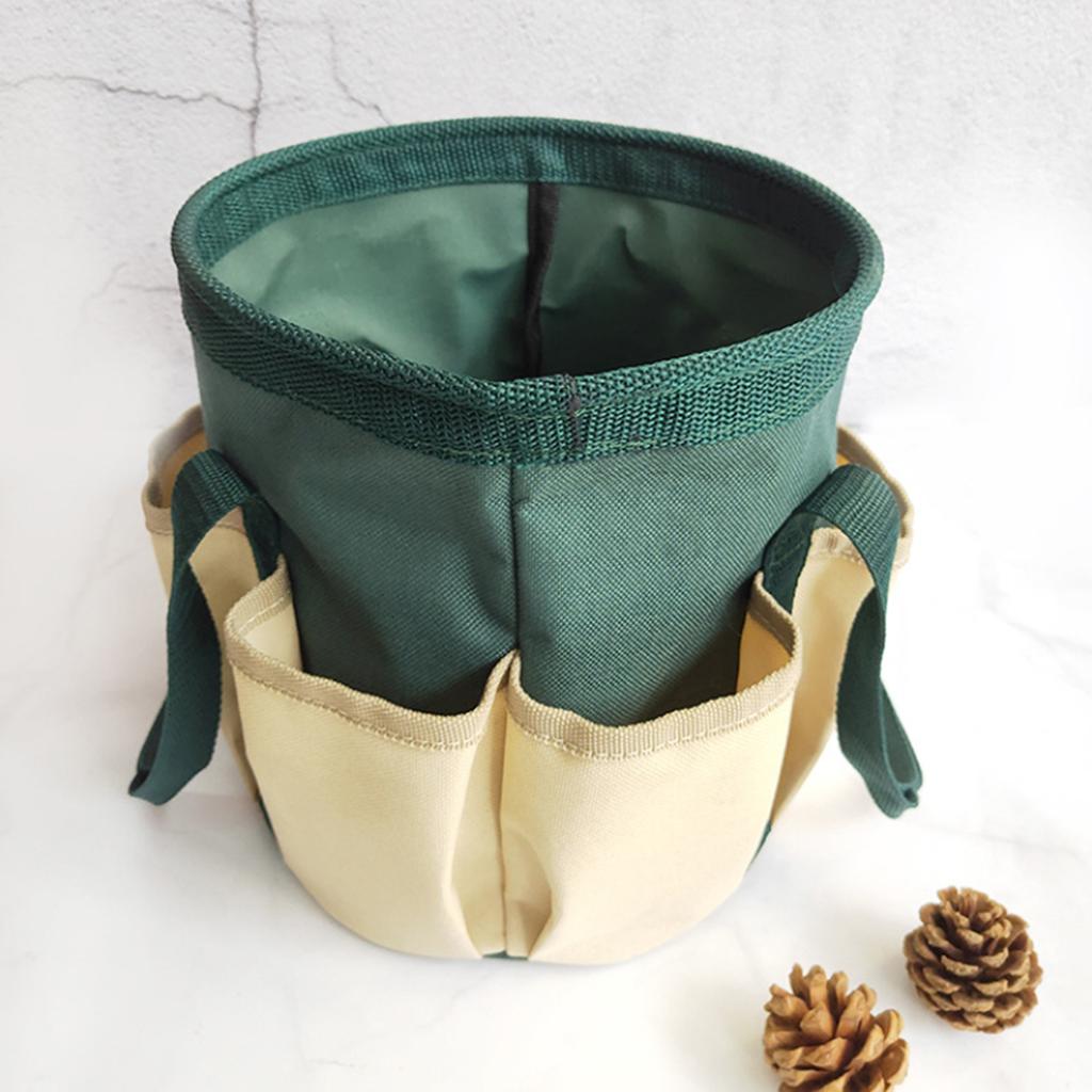 Green Oxford Cloth Garden Leaf Storage Bag Garden Tool Bag Life Organizer Bag Garden Garbage Bag Garden Pruning Kit 1 Pack