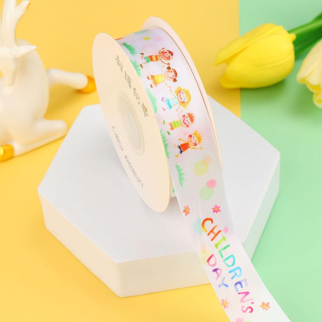 Children's Day Birthday Cake Ribbon Gift Box Tie - DIY Souvenir Ribbon