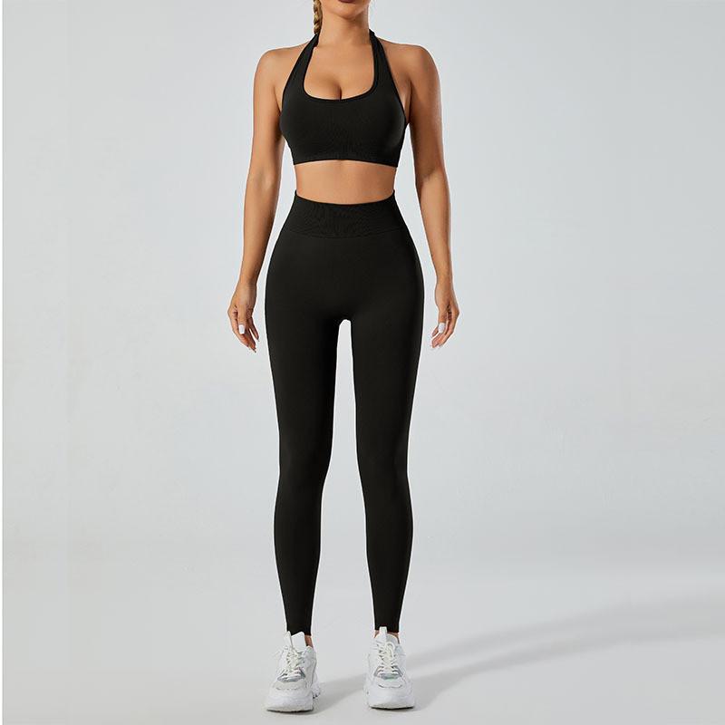 Yoga-Outfit für Damen High-Impact Sportbekleidung mit feuchtigkeitsableitendem und atmungsaktivem Stoff für Fitness und Laufen