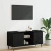 TV Cabinet Black Oak Effect 104 x 35 x 50 cm Engineered Wood