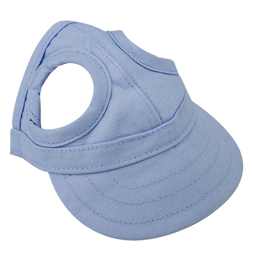 Pet Dog Cat Baseball Outdoor Sunbonnet Stripe Travel Sport Hat (Pink S)