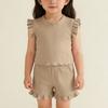 Children's Sweet Set Cute Vest Shorts Girls Sleeveless Casual Two-Piece Set