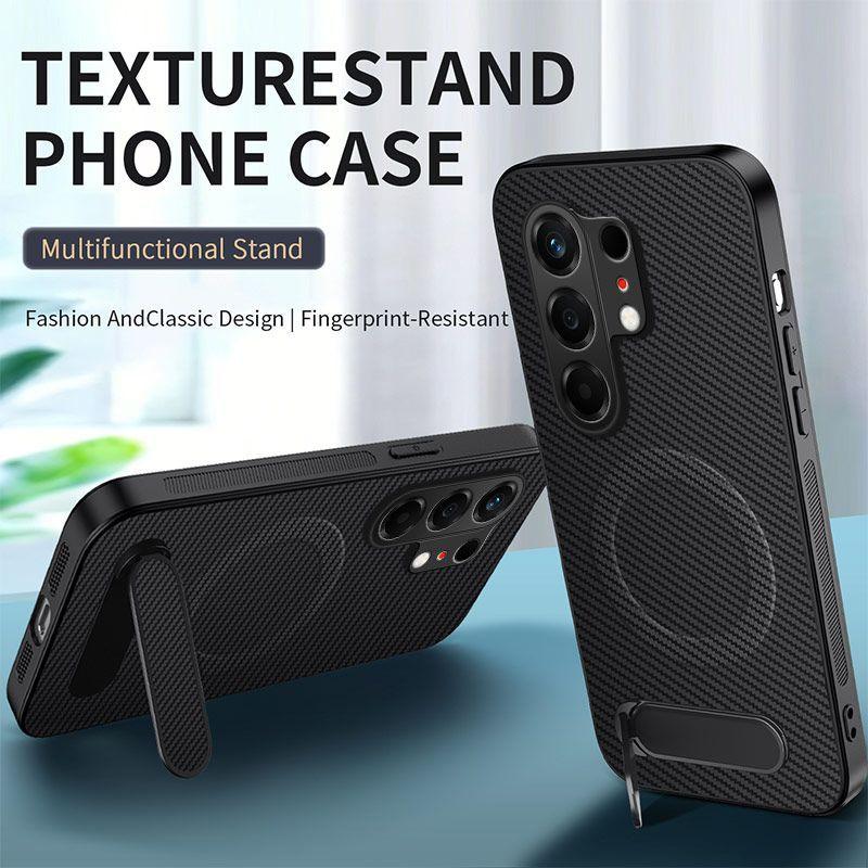 For Tecno Camon 50 Case Soft Silicone PC+TPU Carbon Fiber Texture Magnetic Protective Back Cover For Tecno Camon 50 Shell Bumper