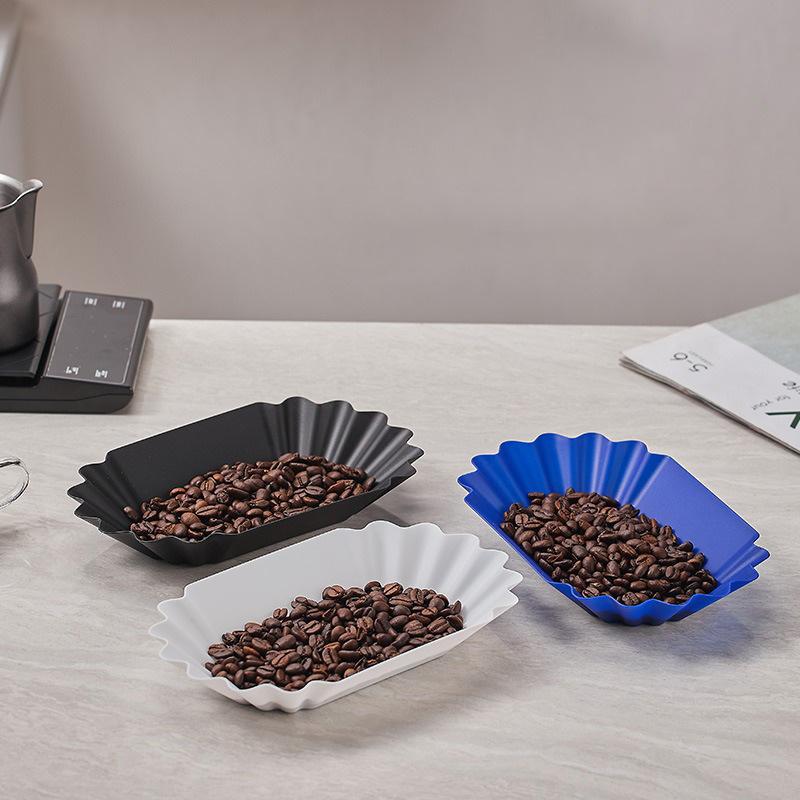 1/3Pcs Plastic Coffee Bean Tray Oval Shape for Kitchen Coffee Bean Display and Selection Coffee Bean Cooling Tray Barista Tools