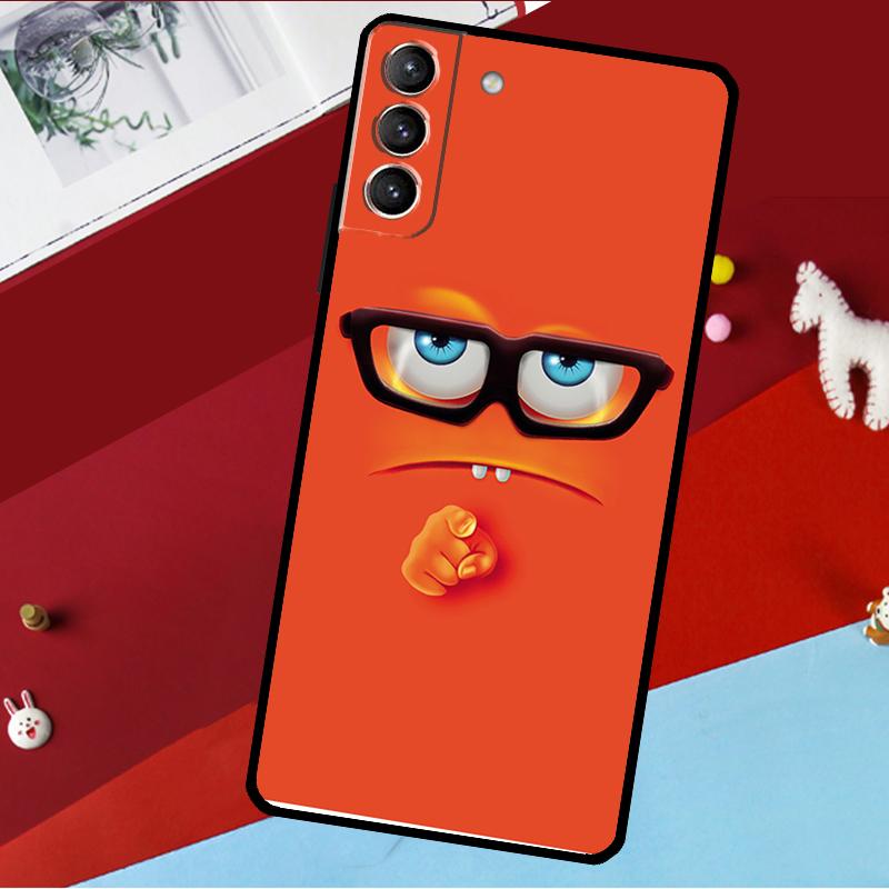 3D Funny Face Cute Funda For Samsung Galaxy S26 S25 S23 S22 S20 S24 Ultra S9 S10 Plus S21 FE S25 FE Phone Case