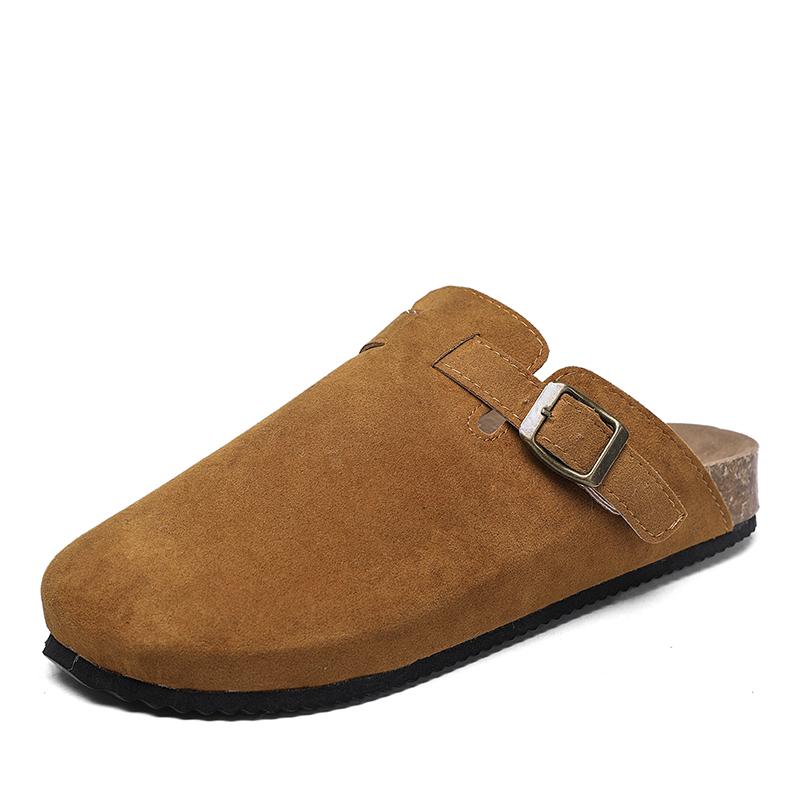 Shevalues Classic Cork Clogs Slippers Women Men Soft Footbed Suede Sandals with Arch Support Trendy Beach Slides Home Men Mules