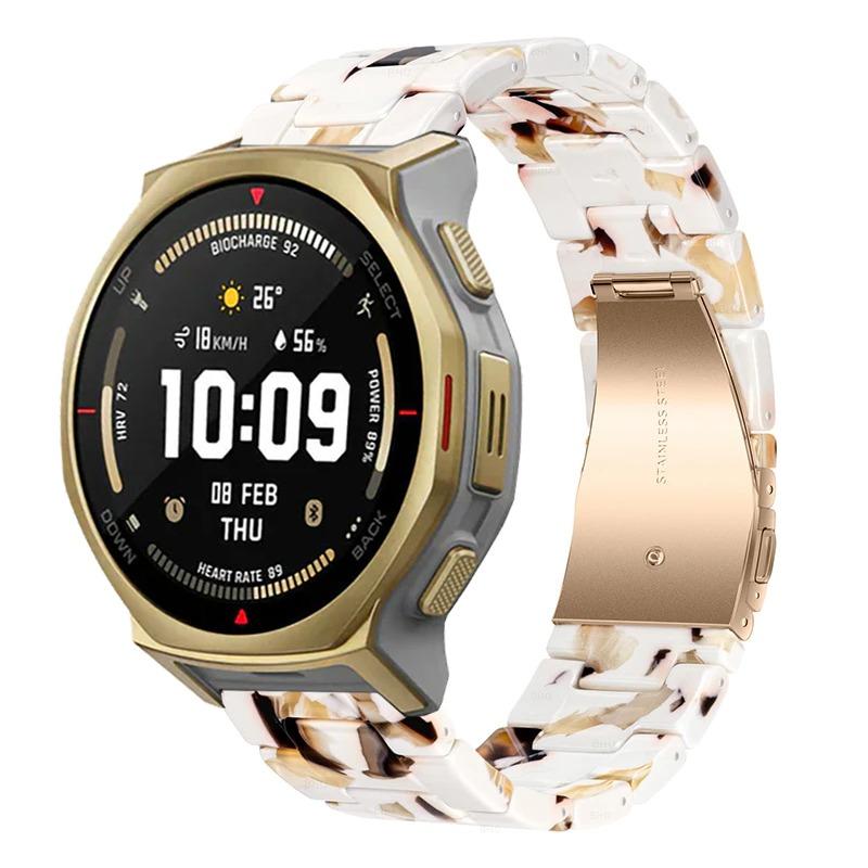 Cinturino in Resina Per Amazfit T-Rex3 Pro 48/44mm Traspirante Moda Durevole Braccialetto Per Amazfit Bip 6-5/Balance 2-1/Active 2-2 Quadrato