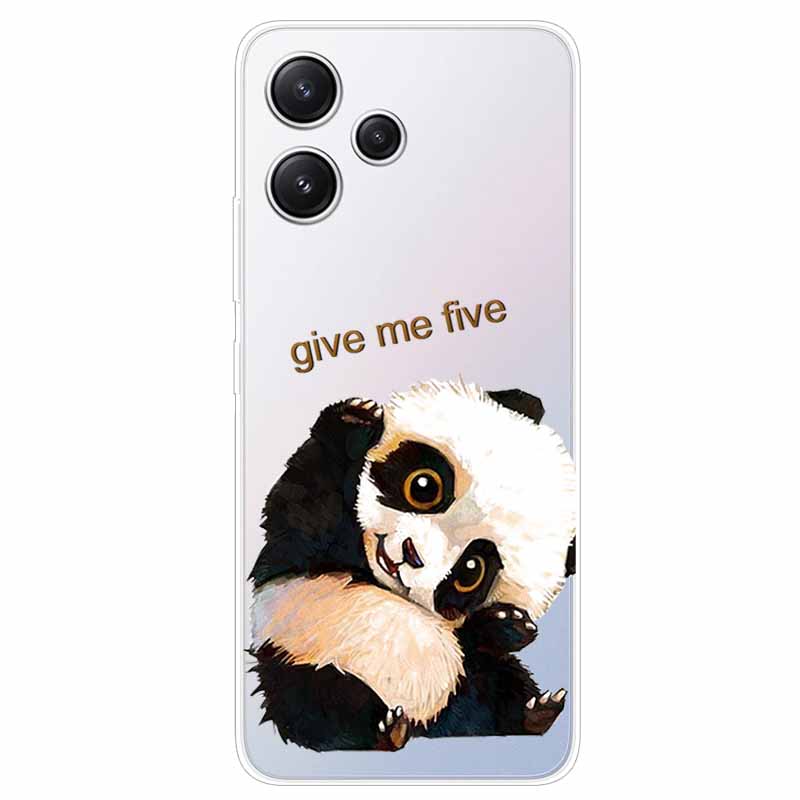For Xiaomi Redmi 12 Case Flowers Clear TPU Silicon Funda Capa On for Redmi 12 4G / Redmi12 5G Soft Covers Transparent Coque Bags