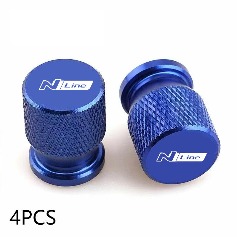 For Hyundai NLINE i30 i40 ix 35 Coupe Tucson Sonata Elantra Kona Car Wheel Tire Valve Caps Tyre Stem Covers Airdust Waterproof TT35
