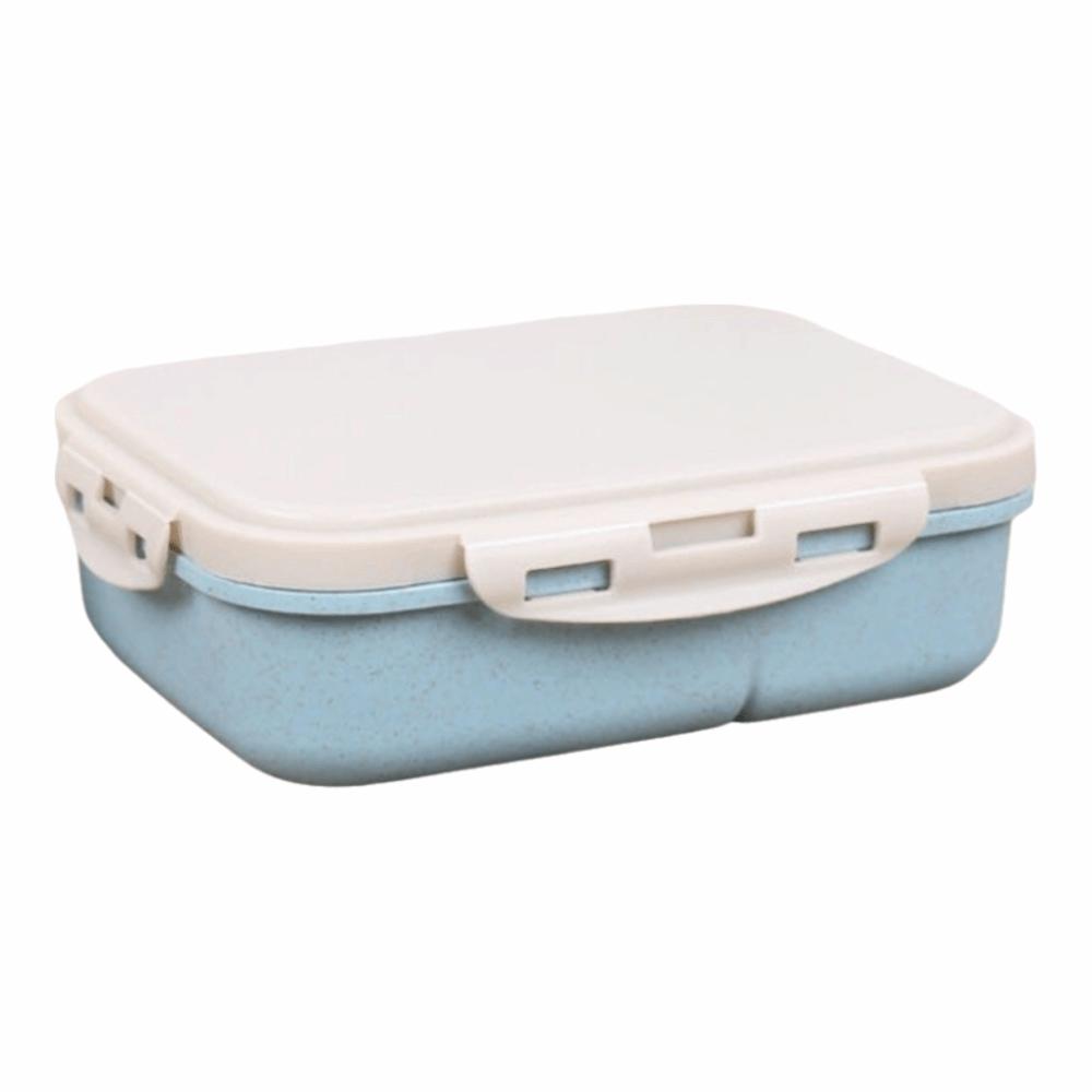 Divided Student Lunch Box with Lid Food Storage Container Portable Microwave Oven Lunch Box Picnic