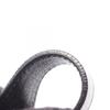 Used BOTTEGA VENETA Intrecciato Shoulder Bag leather Black Gray Used Women