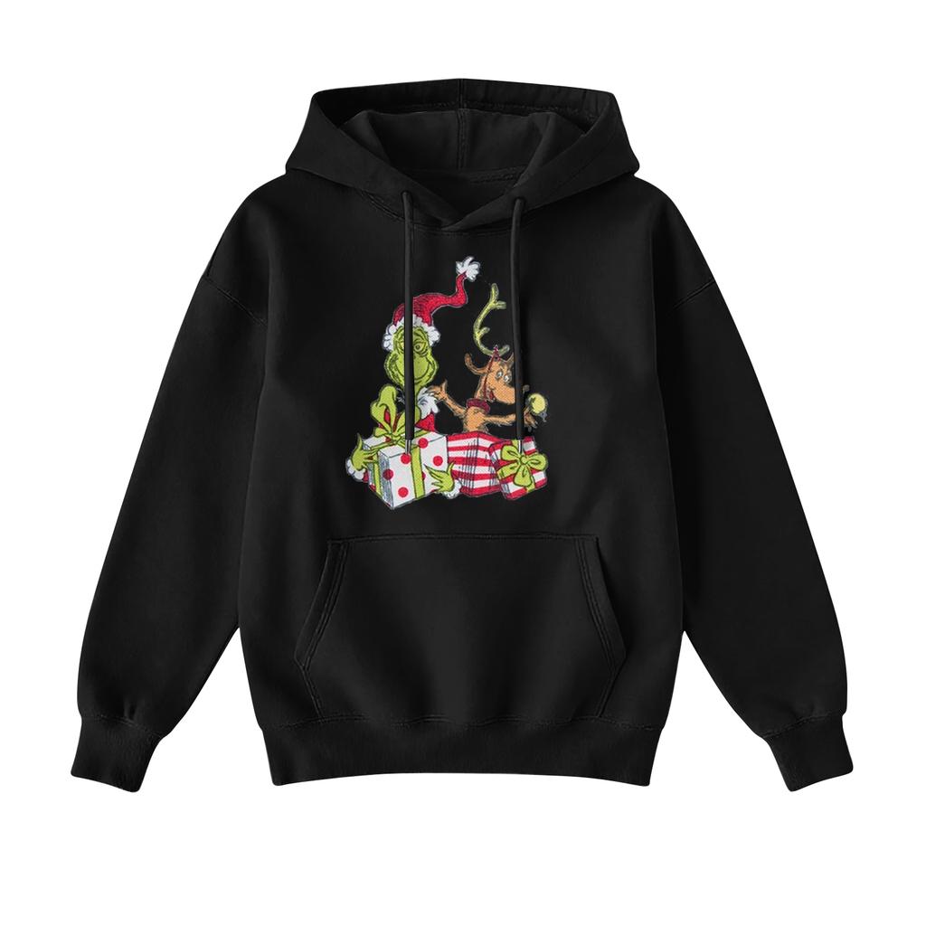 Women's Christmas  Hoodie Funny Cute Christmas Holiday Sweatshirt Pullover
