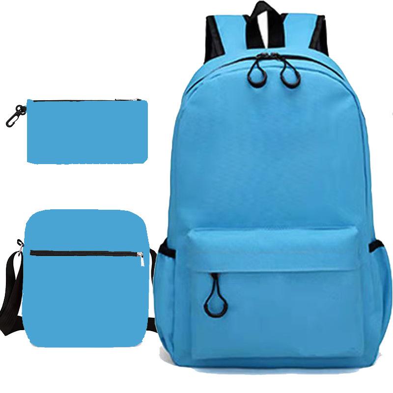 Schulrucksack mit großer Kapazität und Schultergurt; Schüler Drei-teiliges Federmäppchen-Set