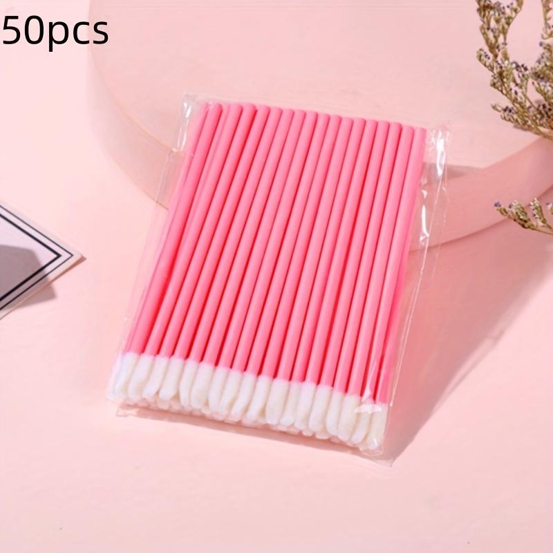 

50pcs Micro Application Brushes, Precision Micro Application Brushes, Mink Hair Brush, ABS Plastic Handle For Eyelash Extension Nails and Eye Lines