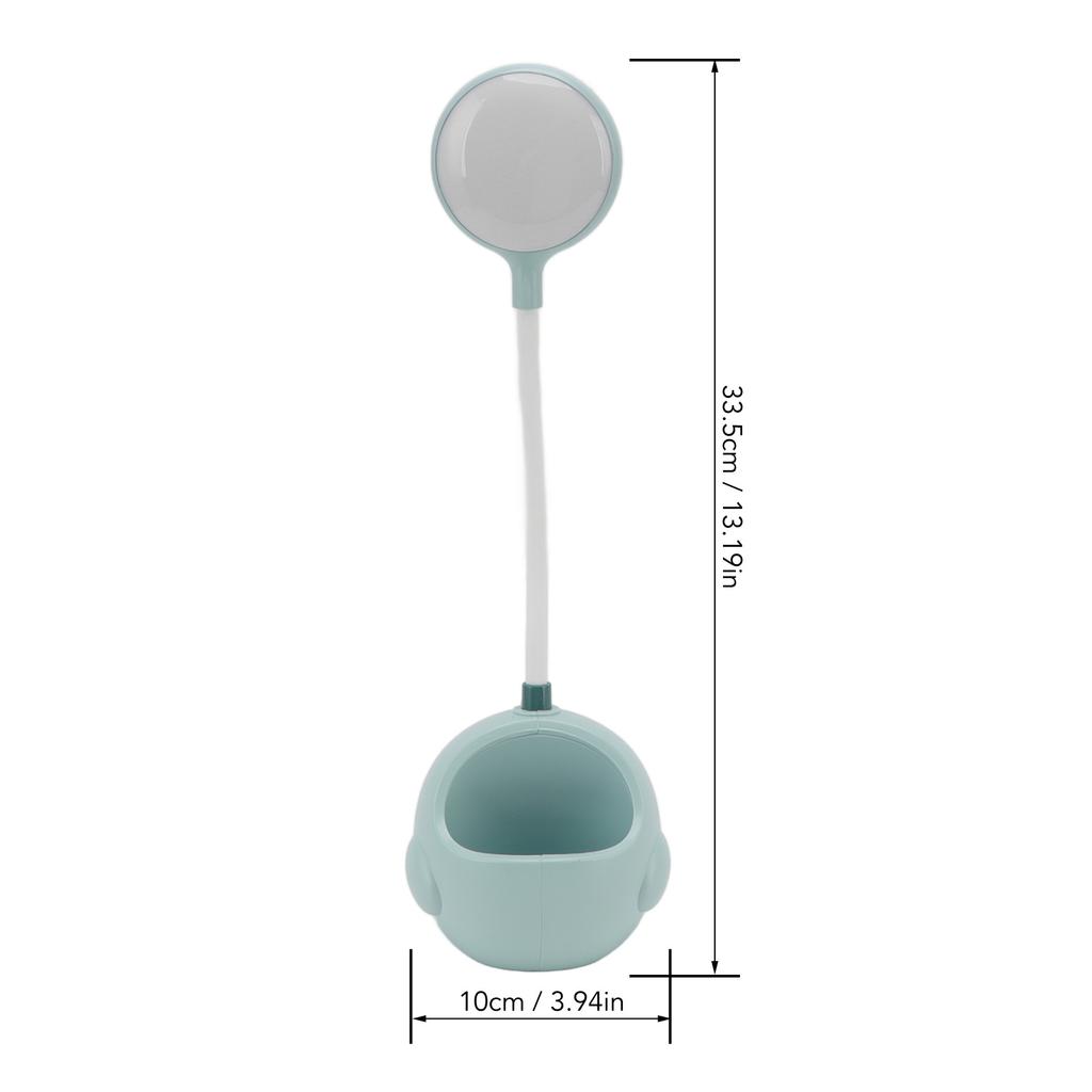 Small Desk Light with Pen Holder Comfortable Decorative Practical No Noise LED USB Small Table Lamp