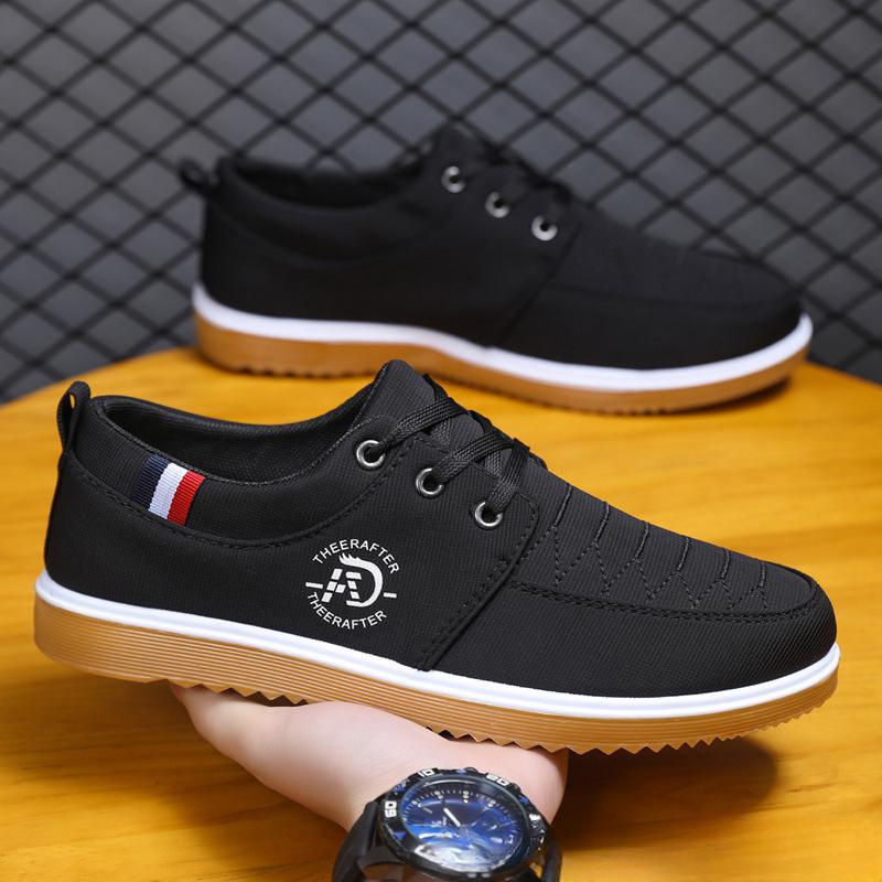 Fashion Men Canvas Shoes Hard Wearing Mens Casual Shoes Comfortable Men's Flats Breathable Casual Sneaker Male  Zapatos Hombre