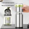 "Portable 316 Stainless Steel Tea Separator Thermos Cup - Unisex Design, Ideal for Tea Brewing and Gifting."