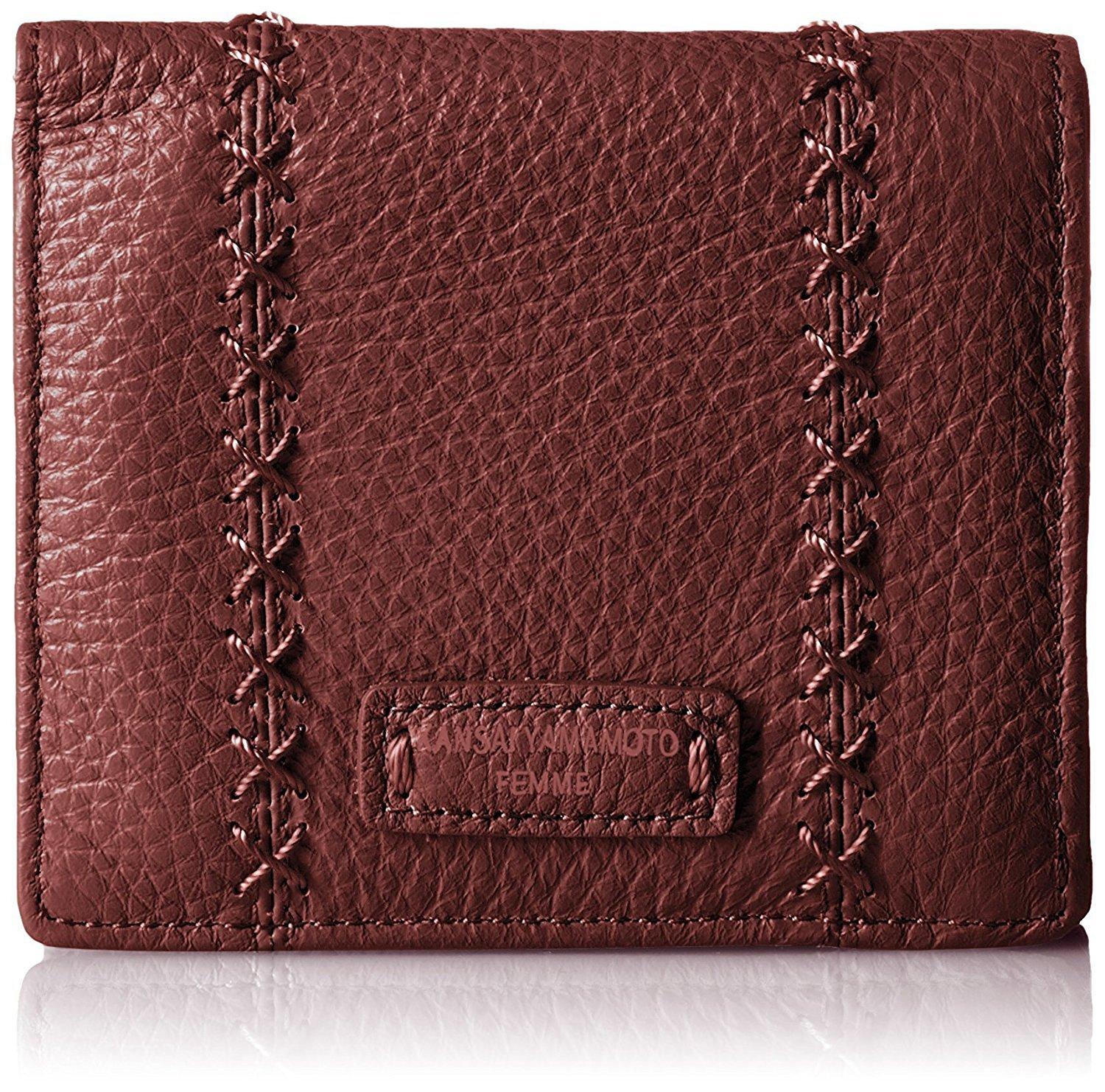 

Yamamoto Kansai Soft Cowhide Leather Folding Wallet with Medium Coin Purse (mj4501) (Red)