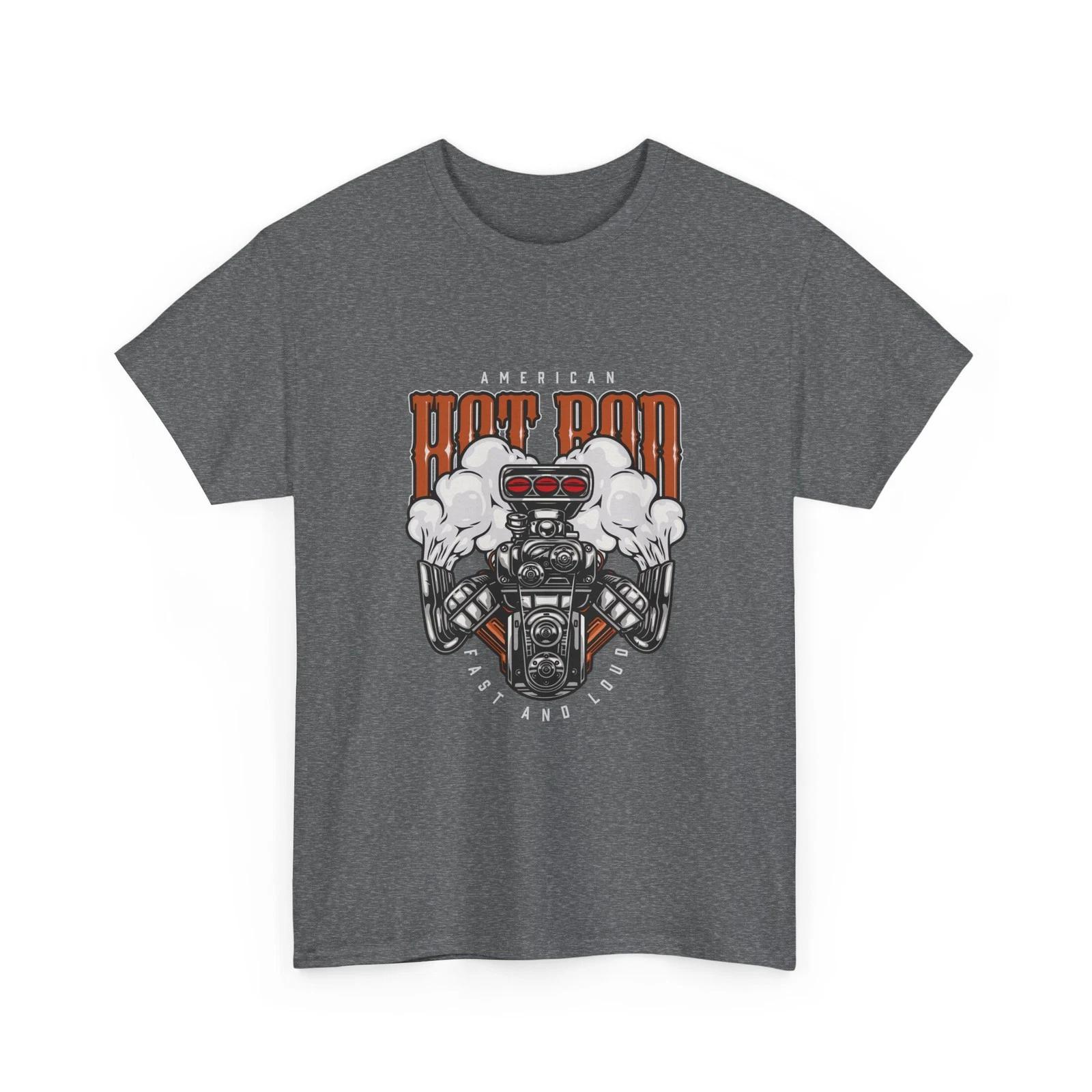 American Hot Rod Engine T-Shirt | Vintage Muscle Car Graphic, Fast and loud Tee M
