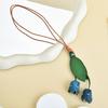 Läder Blomma Väska Berlock Med Handgjord Design För Modeaccessoarer