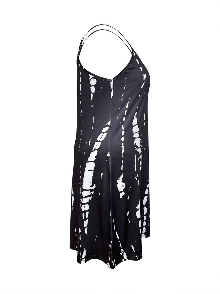 2025 Damen Sommer Mode Lässig Bedrucktes Trägerkleid
