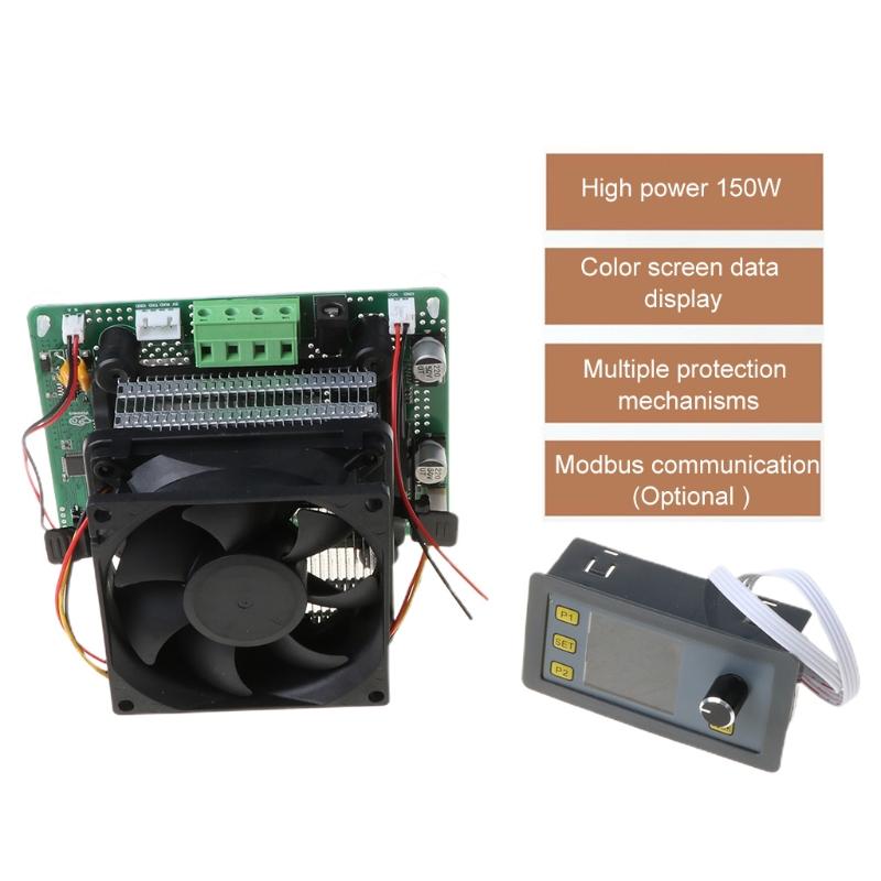 Upgraded 150W Constant Current Electronic Load Board Battery Discharge Capacity Tester Module fitting for Industrial