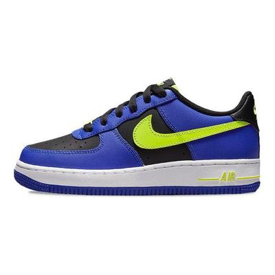 Air Force 1 LV8 GS Racer Blue Volt Kids Sneakers Black White FD0302-400