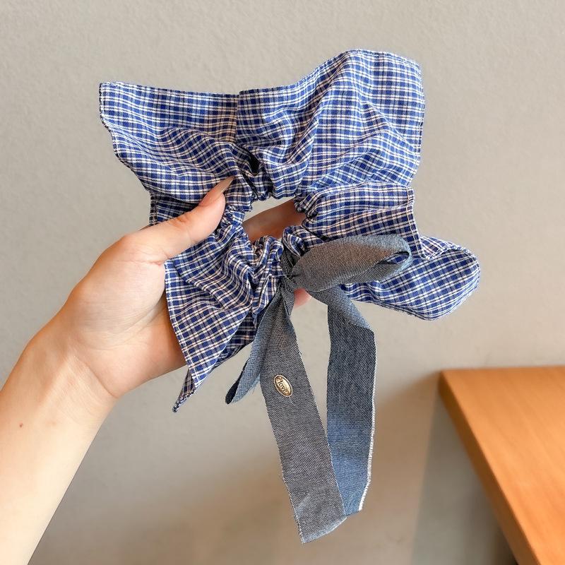 Korean Style Spring/Summer Floral Intestine Hair Scrunchie for Women – Elegant Ponytail Tie and Mori Girl Accessory.