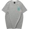 Simple Casual Knitted Short Sleeve T-Shirt Unisex Tops Light-Gray FHL223U100-004F