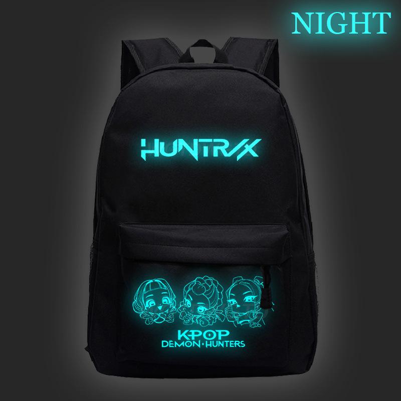 Witch Hunters Peripheral Printed Backpack Lightweight Ridge Protection Primary and Secondary School Students Campus Trend Luminous School Bag
