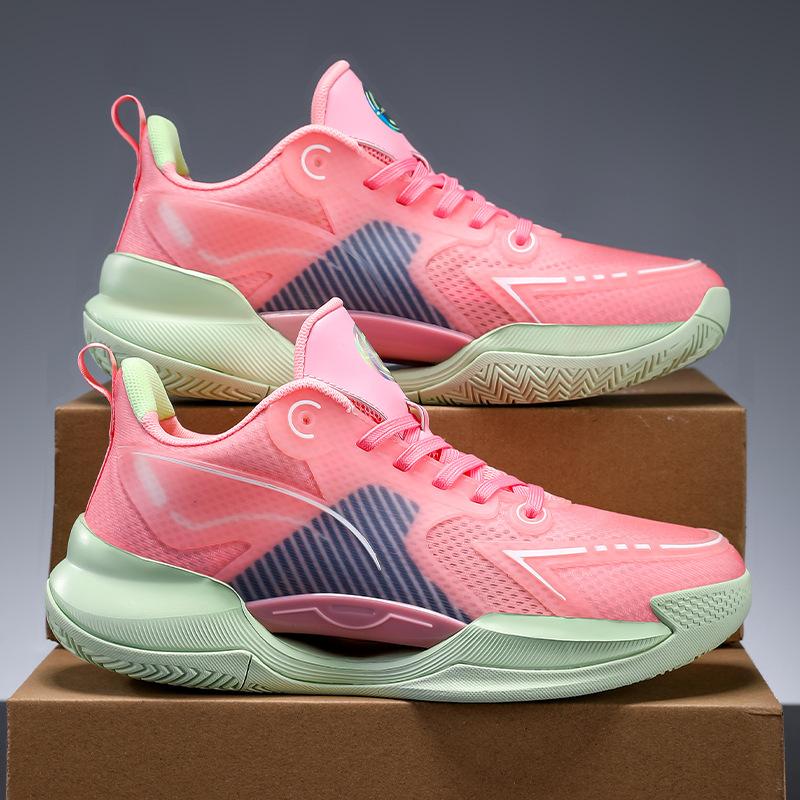 

Подростковые нескользящие, износостойкие и амортизирующие настоящие баскетбольные кроссовки, мужские и женские ультралегкие и дышащие студенческие повседневные 45